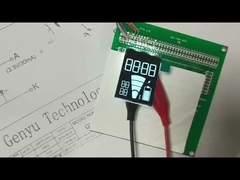 VA LCD Display กราฟิกสีขาว แผ่นสีดํา สายยาว 4.5V 9PIN