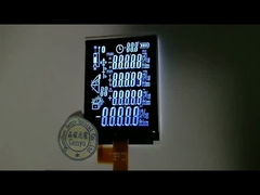 Black Segment COG LCD VA Display White Characters 2.4 Inch LCD Screen สําหรับเครื่องค้นระยะ