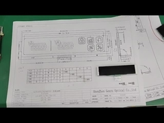4.5V 9PIN VA LCD Display กราฟิกขาว แผนสีดํา สายยาว
