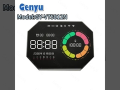 รูปแบบที่กําหนดเอง VA LCD Display สีแบ่ง LCD Display 4Digit Zebra Screen สําหรับนาฬิกา
