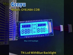 การปรับเปลี่ยนโมดูล LCD ภาค TN 6 หลัก LCD Display แบ็กไลท์สีฟ้า