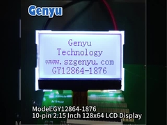 2.15 นิ้ว 128x64 LCD Display COG Dot Matrix FSTN ST7567 10PIN โซเก็ตชนิด