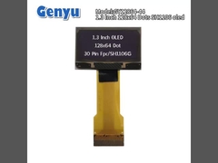 ตัวอักษรสีขาว OLED Display 1.3 นิ้ว 128x64 จุด SH1106 30PIN FPC Connector