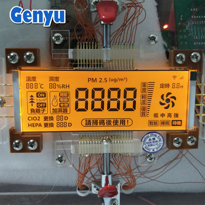 5.0V 4 Ditig HTN แผ่นจอ LCD แผ่นจอฉายหลัง RGB สีที่ใช้ในเครื่องล้างอากาศ