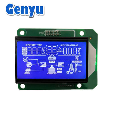 ราคาดี ภาคลบ HTN จอ LCD สีฟ้า LCM Module ไฟหลังสีขาว สําหรับ Inverter โซลาร์ ออนไลน์
