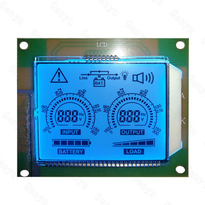 ช่องจอ LCD TN จอ LCD สีฟ้า Backlight HT1621 โมดูล COB