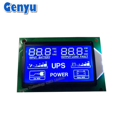 ราคาดี HT1621 7 ภาคจอ LCD UPS จอ LCD HTN สีฟ้า สีขาว LED แบคไลท์ ออนไลน์