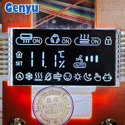 ราคาดี 2.2 นิ้ว VA LCD Display 7 เซ็กเมนต์ ตัวเลขขาว PIN เชื่อมต่อสําหรับเทอร์โมสแตม ออนไลน์