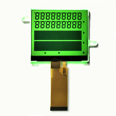 สีเขียวแสงเบื้องหลัง COG จอจอจอ LCD กระแส STN กระจกกระจก + กราฟิก 24pin FPC