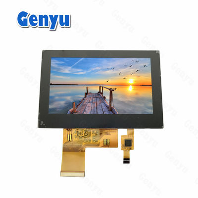 480*272 4.3 นิ้ว TFT LCD Display จอสัมผัสจุ Capacitive CTP 40pin FPC 24 บิต RGB