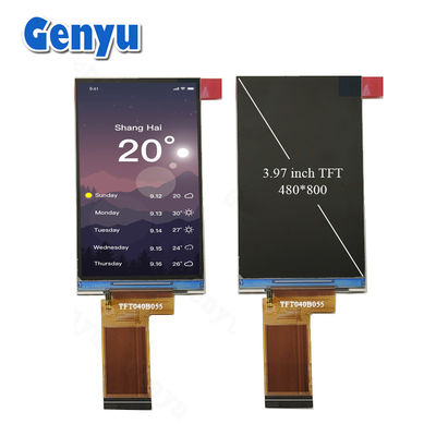 ราคาดี 3.97 นิ้ว TFT LCD Panel มุมอิสระ 480x800 พิกเซล GC9503 40PIN FPC ด้วยอินเตอร์เฟซ RGB ออนไลน์