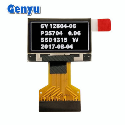 ราคาดี กราฟิกสีขาว 0.96 นิ้ว OLED Display 128 * 64 จุด 0.5mm 30pin FPC Connector ออนไลน์