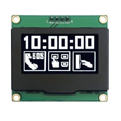 1โมดูลจอ OLED ขนาด.54 นิ้ว สีขาว 128x64 พิกเซล SSD1309 อินเตอร์เฟซ I2C