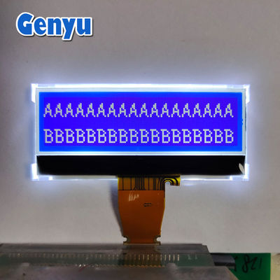 ราคาดี 2.18 นิ้ว COG จอแกรฟิก LCD 128x64 จุด STN สีฟ้า 10PIN SPI อินเตอร์เฟซ ออนไลน์