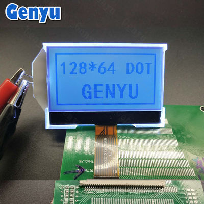2.15 นิ้ว 128x64 LCD Display STN สัดส่วน COG + FPC 10PIN SPI